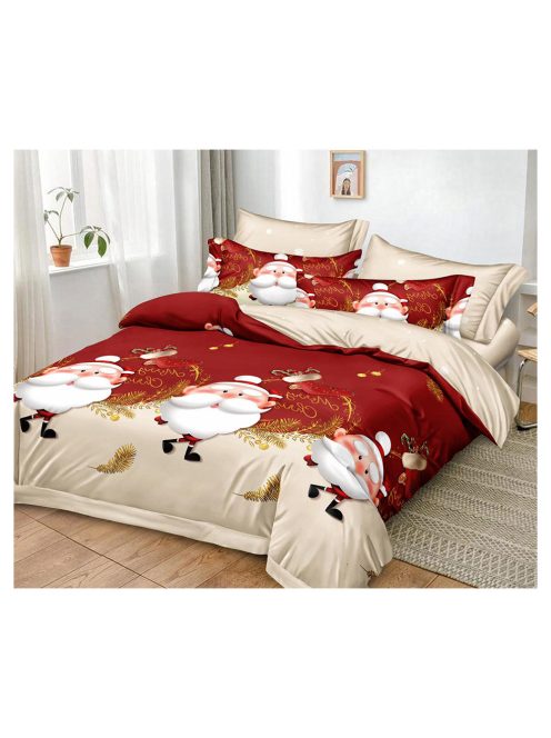 Božićna posteljina sa dva lica (za krevet „za osobu i pol“) MarketVarna, 4 djela - Model V10906