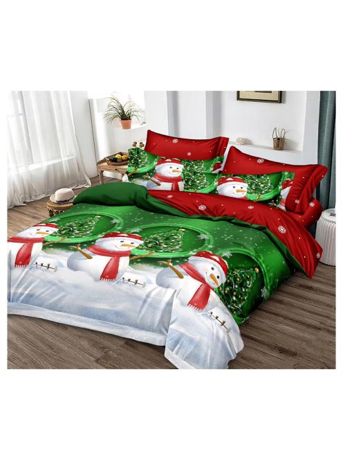 Božićna posteljina sa dva lica (za krevet „za osobu i pol“) MarketVarna, 4 djela - Model V10911
