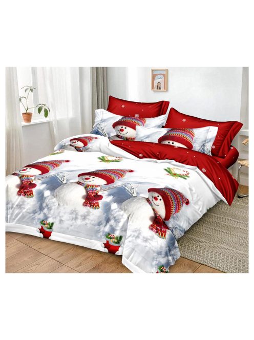 Božićna posteljina sa dva lica (za krevet „za osobu i pol“) MarketVarna, 4 djela - Model V10912