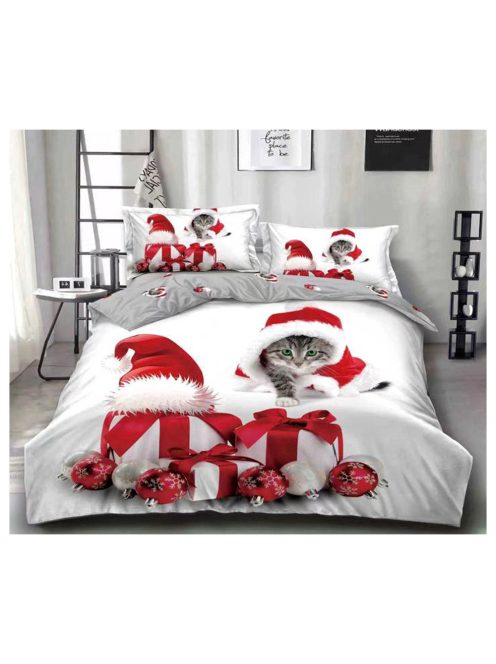 Božićna posteljina sa dva lica (za krevet „za osobu i pol“) MarketVarna, 4 djela - Model V10915